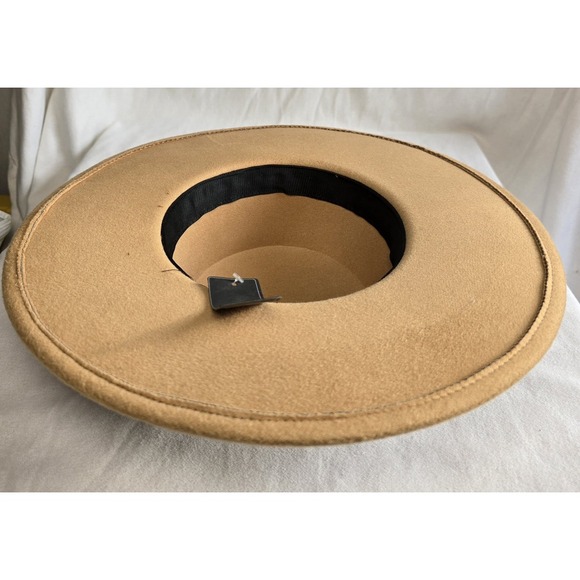 CG New York Womens Wide Brim Hat  Brown/Black Band‎ NWT - Picture 5 of 7